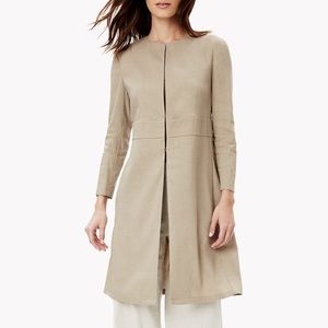 ❗️SALE❗️Theory Linen Collarless Coat